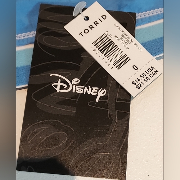 Torrid Boyshort Disney Pixar Blue Sky "Up" Balloons Size 0 NWT - Picture 3 of 5